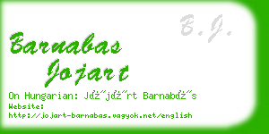 barnabas jojart business card